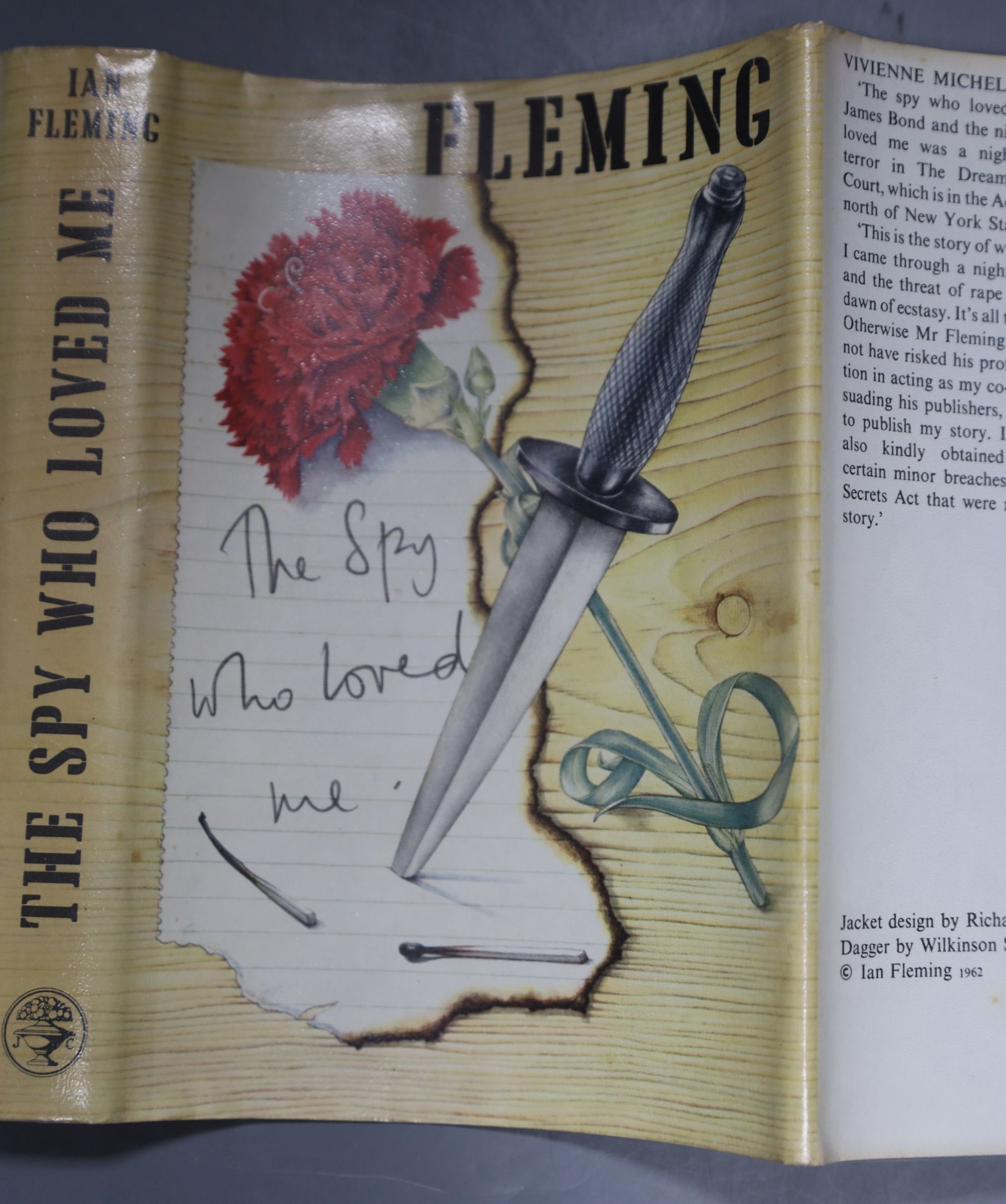 Fleming, Ian - The Spy Who Loved Me ..., 1st edition (1st impression), d-page illustration of Dreamy Pines Motor Court, d/wrapper, 19